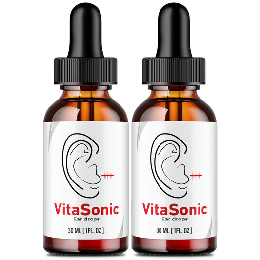 Vita Sonic Drops for Tinnitus, Relief for Ringing Ears Liquid Drops (2 Bottles)