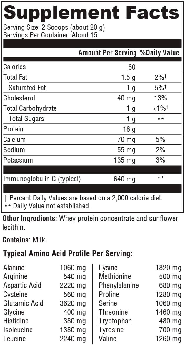 XYMOGEN Igg Pure - Bioactive Whey Protein Concentrate Powder to Support Lean Body Mass - Contains Immunoglobulins for Immune Support + Healthy GI Function (10.6 Oz)