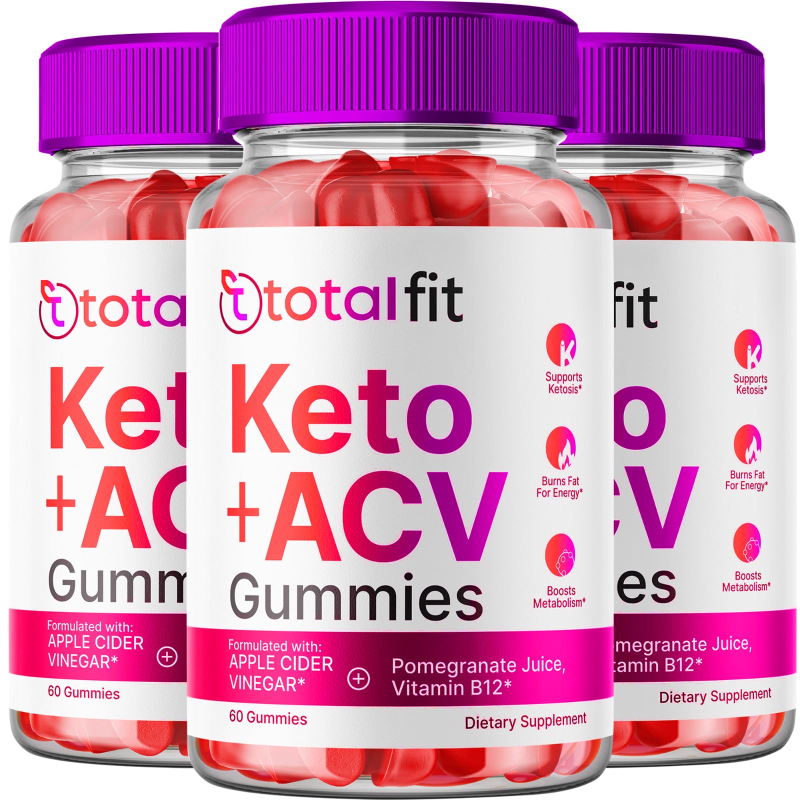 Total Fit ACV Gummies - Official Formula (3 Pack)