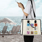 Korean Characters Tote Bag Army Boys Gift Purple Whale Tote Korean Inspired Shoulder Bag Army Members Fans Merch