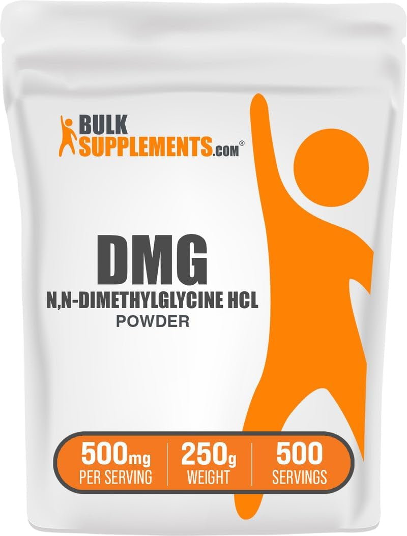 Bulksupplements.Com DMG Powder - as N,N-Dimethylglycine Hcl, DMG Supplement - Gluten Free, 500Mg per Serving, 250G (8.8 Oz) (Pack of 1)