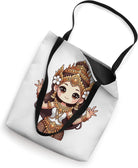 Cambodian Apsara Chibi Art Traditional Khmer Dancer Tote Bag