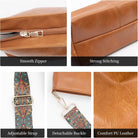Hobo Bags for Women Crossbody Purse Vegan Leather Shoulder Handbag Guitar Strap Purses Boho Tote Work Bucket Bag