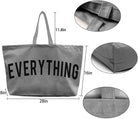 Canvas Tote Bag - Extra Large Shopping Beach Totes Bags Reusable Big Grocery Bag 28" X 8" X 16"