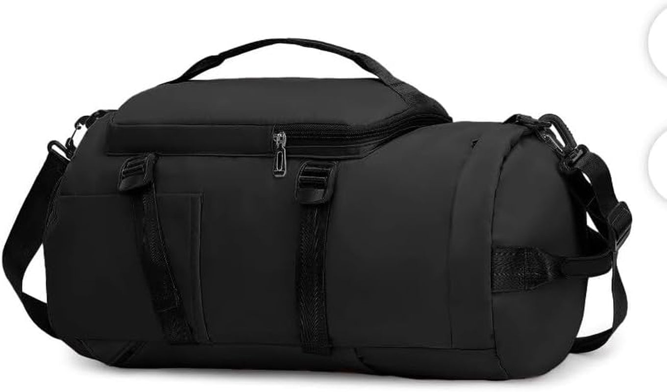 3-In-1 Travel Duffle Bag for Men and Women – Gym Backpack Tote | Waterproof, Foldable, Carry-On Weekender Bag with Shoe Compartment for Sports, Fitness, Daily Use, Travel