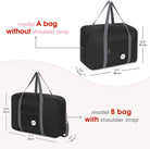 WANDF for Spirit Airlines Personal Item Bag 18X14X8 Travel Duffel Bag Underseat Foldable Carry-On Luggage for Women