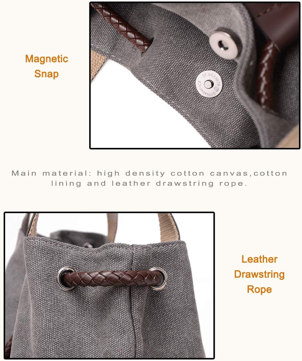 Women Printing Canvas Shoulder Bag Casual Handbags Purse Retro Tote