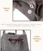 Women Printing Canvas Shoulder Bag Casual Handbags Purse Retro Tote