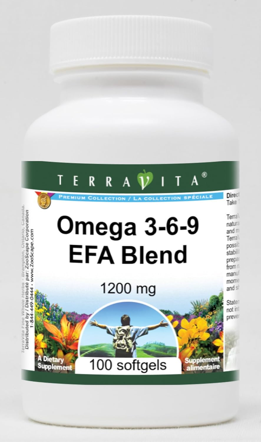 Omega 3-6-9 EFA Blend - 1200 Mg (100 Softgels, ZIN: 427997)