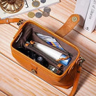 Vintage Doctor Bag Purse for Women – Handmade Leather Shoulder Bag, Retro Crossbody, Small Barrel Travel Handbag