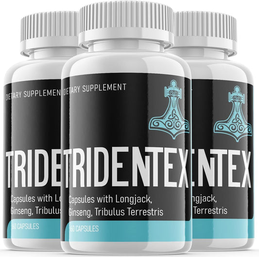 Tridentex Men Pills - Tridentex Male Vitality Support Supplement OFFICIAL -3Pack