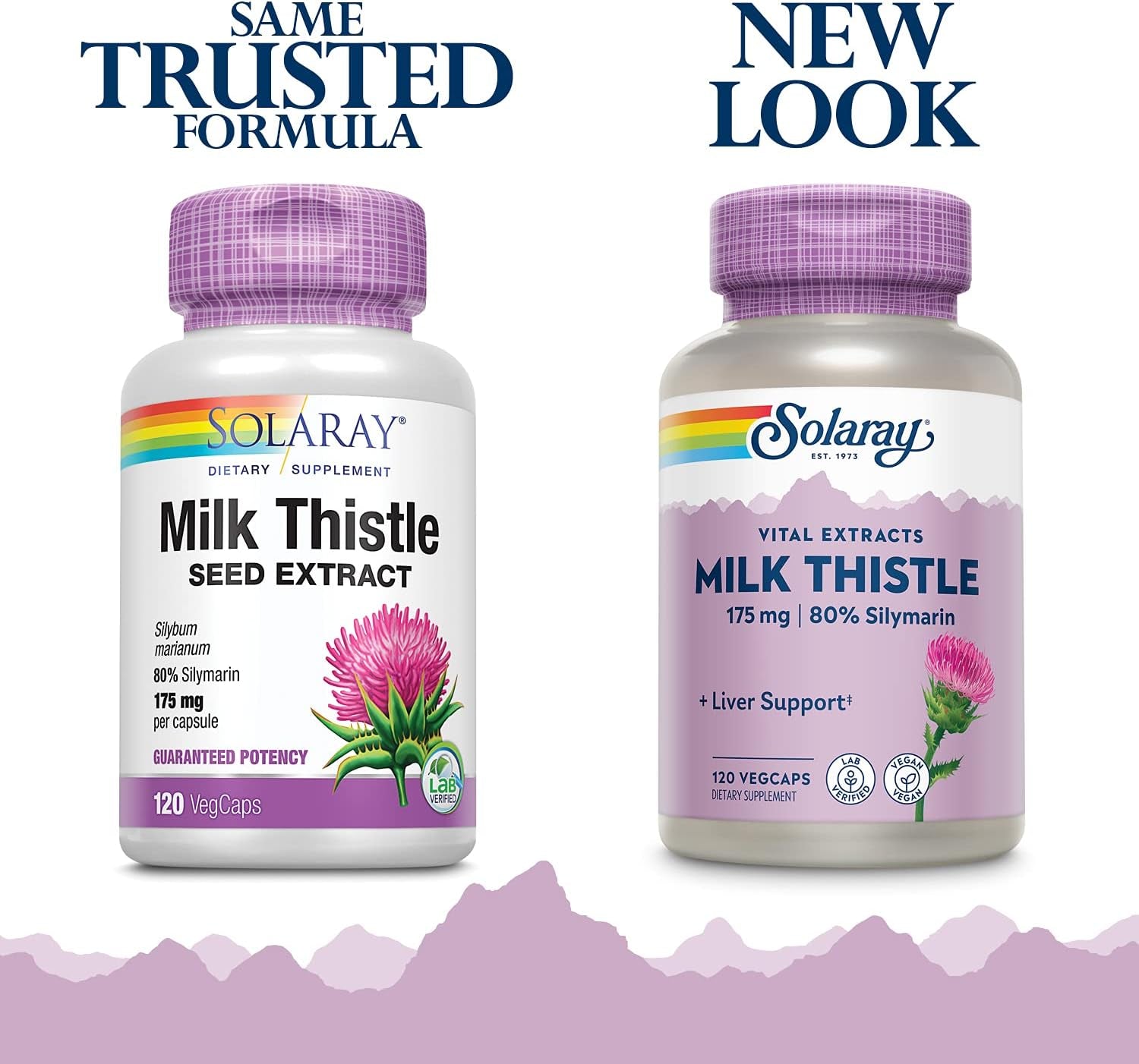 SOLARAY Milk Thistle Seed Extract 175Mg Antioxidant Intended to Help Support a Normal, Healthy Liver Non-Gmo & Vegan 120 Vegcaps