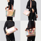 Iridescent Soap Bubble Clear Tote Bag – Stadium Approved with Bag-In-Bag Shoulder Design for Concerts, Beaches, Events