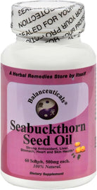 Seabuckthorn Seed Oil, 500 Mg Dietary Supplement Softgels, 60-Count Bottle