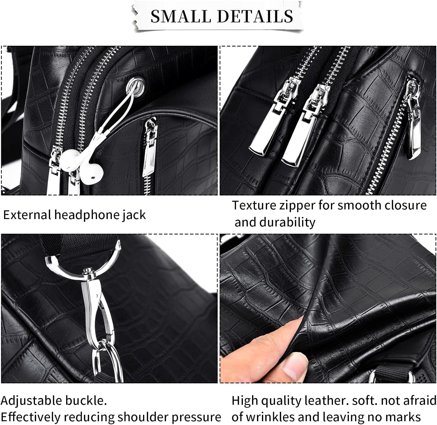 Fsd.Wg】Sling Backpack for Men Chest Bag Crossbody Shoulder Bags Travel Bag Purse for Men with Water Resistant