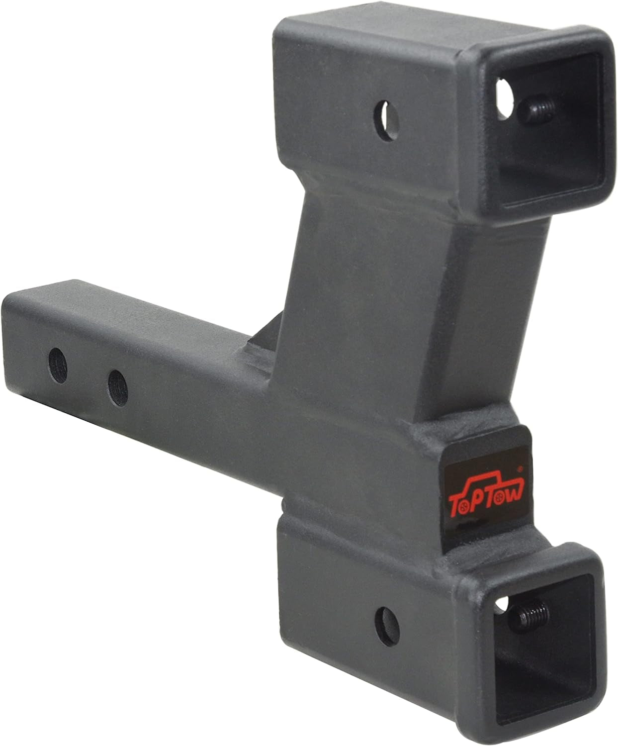 TOPTOW 64089 Trailer Dual Hitch Extender Adapter with 50.8 Mm & 152 Mm Riser/Dro