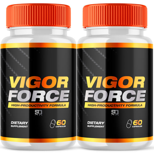 Vigor Force Male Pill - Boosts Vitality & Energy with a Potent Formula (2 Pack)