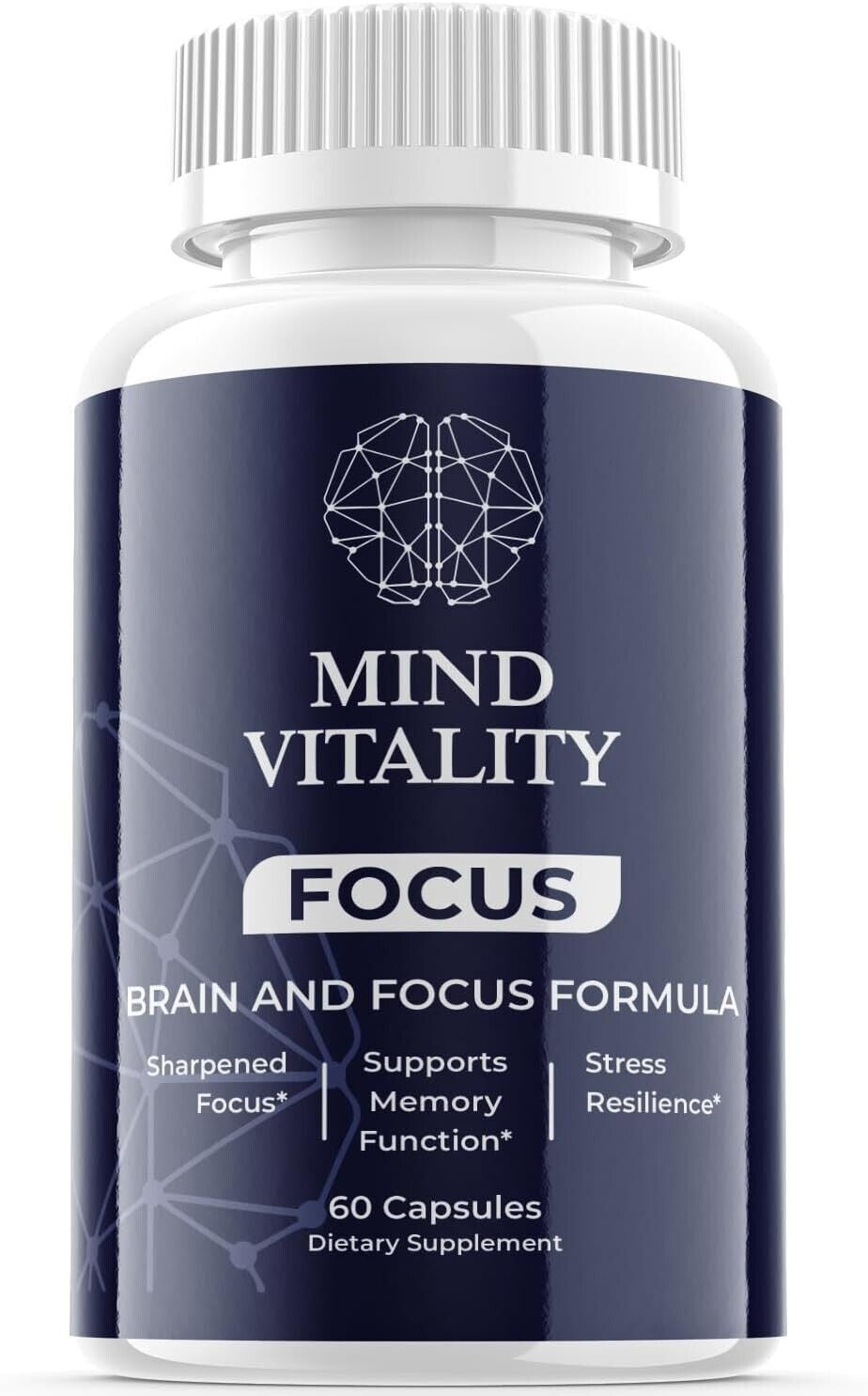 (1 Pack) Mind Vitality Focus Nootropic Supplement - Brain Productivity Support