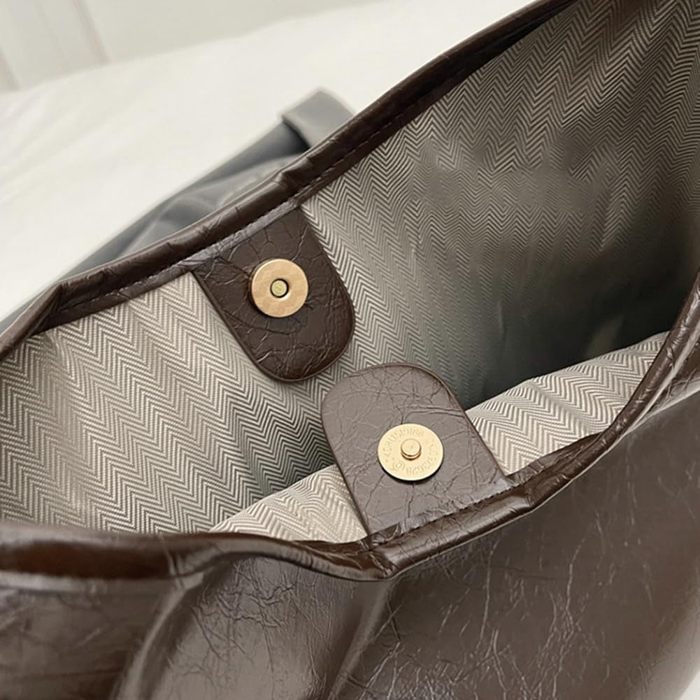 Women Tote Bags Soft Satchel Handbags PU Leather Tote Shoulder Bag Ladies Work Dating 2024