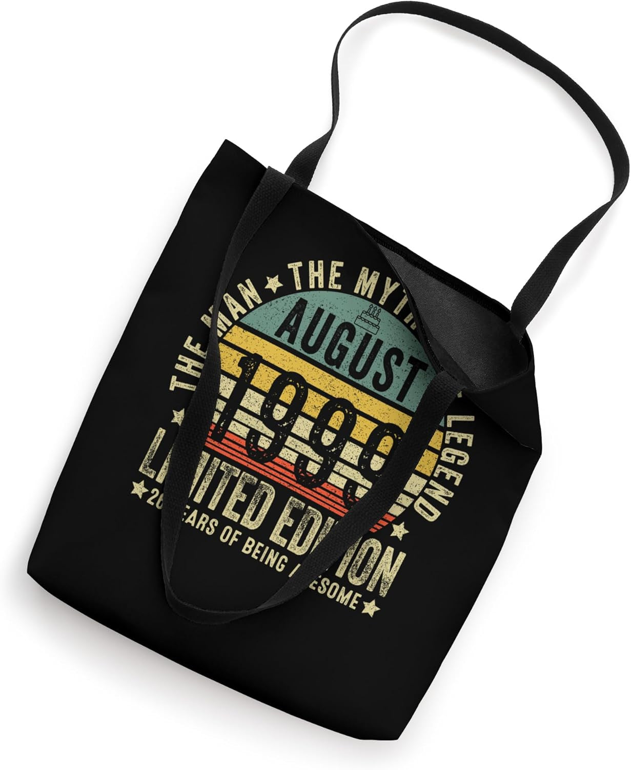 26Th Birthday Gifts Vintage August 1999 26 Years Old for Men Tote Bag