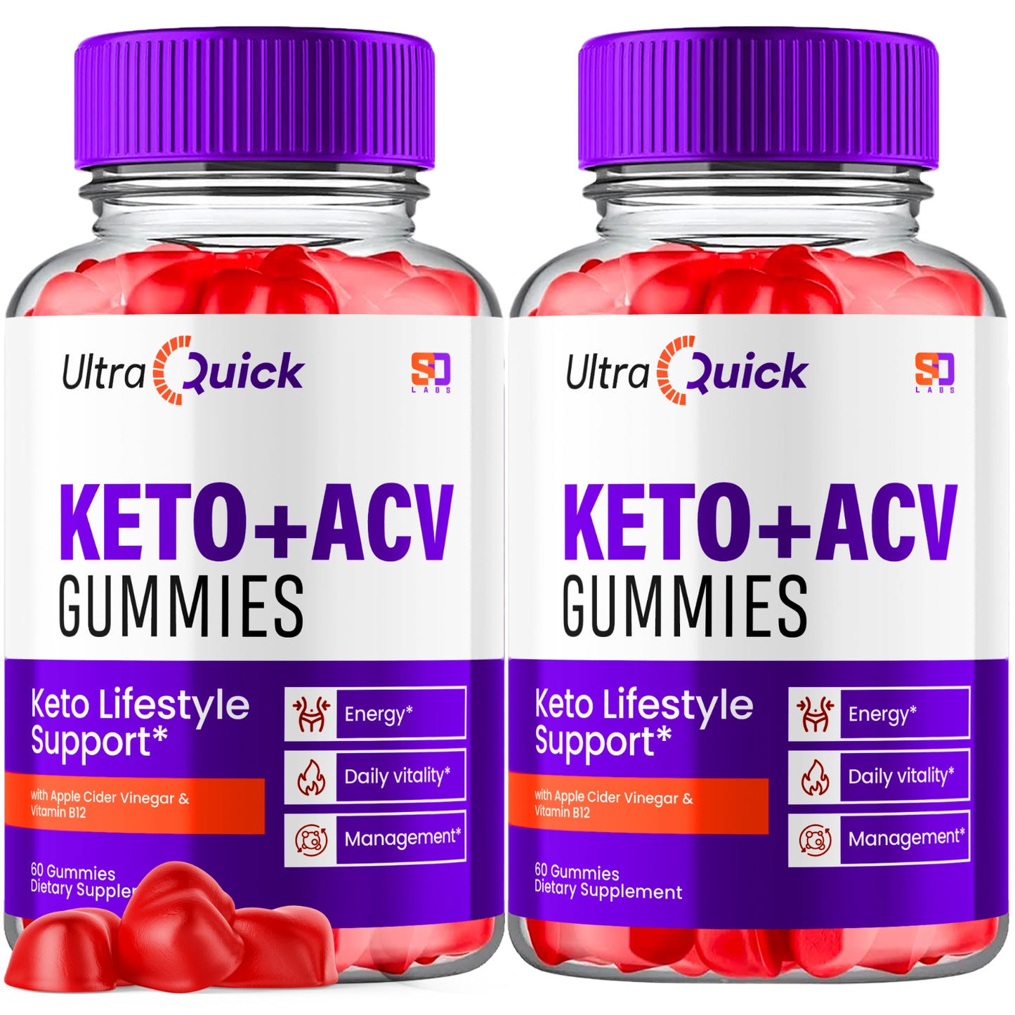 Ultra Quick Keto Gummies - Boost Energy, Vitality, and Daily Support (2 Pack)