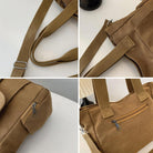 DOURR Canvas Cotton Crossbody Handbags Casual Shoulder Work Travel Tote Bag for Women