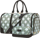 2Pcs Weekender Bags for Women with Toiletry Bag Shoe Compartment Cheap Overnight Bag Carry on Tote Duffle Bag for Travel Clearance Flight Approved, Green