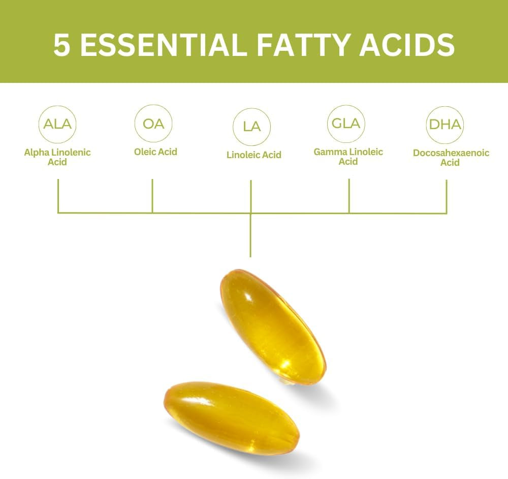 Youngevity Ultimate EFA - Organic Source of Essential Fatty Acids | Omega 3, 6, & 9 | Made from Borage, Flax & Fish Oil | 180 Count (180 Count (Pack of 1))