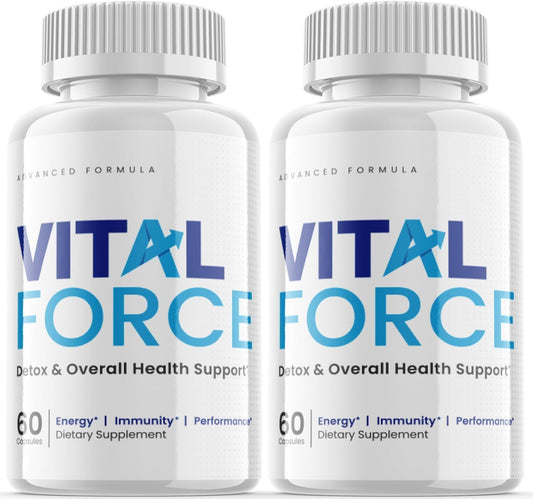 Vital Force Pills - Vital Force Supplement for Detox & General Wellness - 2 Pack