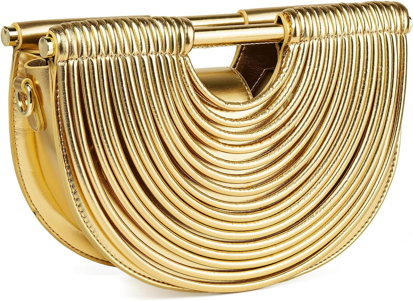 Slouchy PU Leather Cloud Semicircles Bags Women Woven Crossbody Purse Underarm Shoulder Hobo Bag Top Handle Tote Handbag 2025