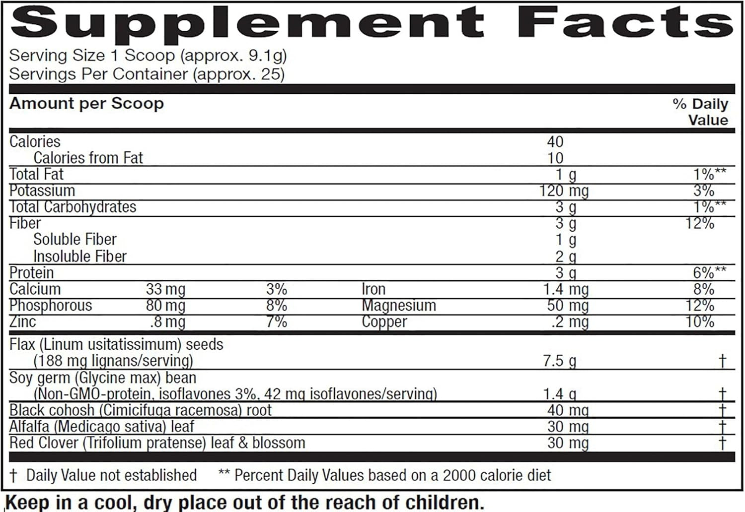 Vitanica Phytoestrogen Herbal Non-Gmo PMS, Menopause Relief Supplement for Women, Hormone Balance, Night Sweats & Hot Flash Relief, Soy Isoflavones, Vegan, Powder 8 Oz (Phytoestrogen Herbal)