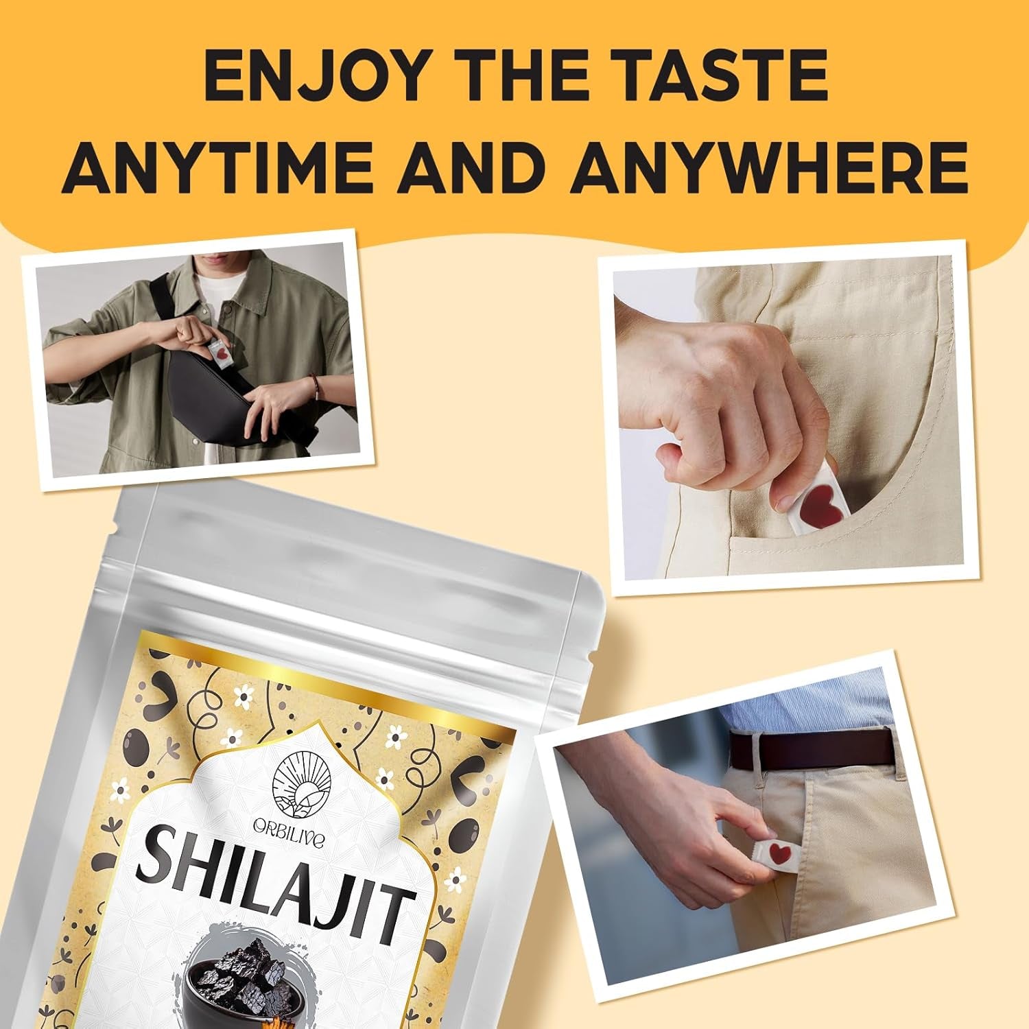 1400 MG Shilajit Gummies, Shilajit Pure Himalayan Organic Gummies with Ashwagandha, Himalayan Shilajit for Men, 85+ Trace Minerals & Fulvic Acid, Individually Wrapped, Sugar-Free, 60 Counts