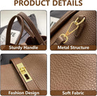 Women Trendy Bucket Bag Vintage Elegant Crossbody Bag Vegan Leather Tote Bag Hobo Shoulder Handbags Cluth Purse