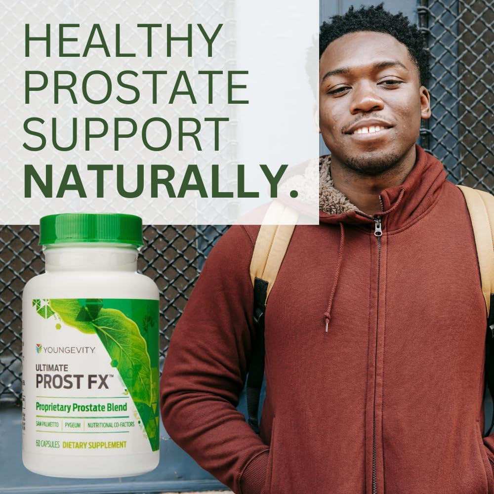 Youngevity Ultimate Prost Fx™ - Saw Palmetto + 9 Herb Blend for Men'S Prostate Health - DHT Support - Urinary and Prostate Supplement - 60 Capsules (Pack of 1)