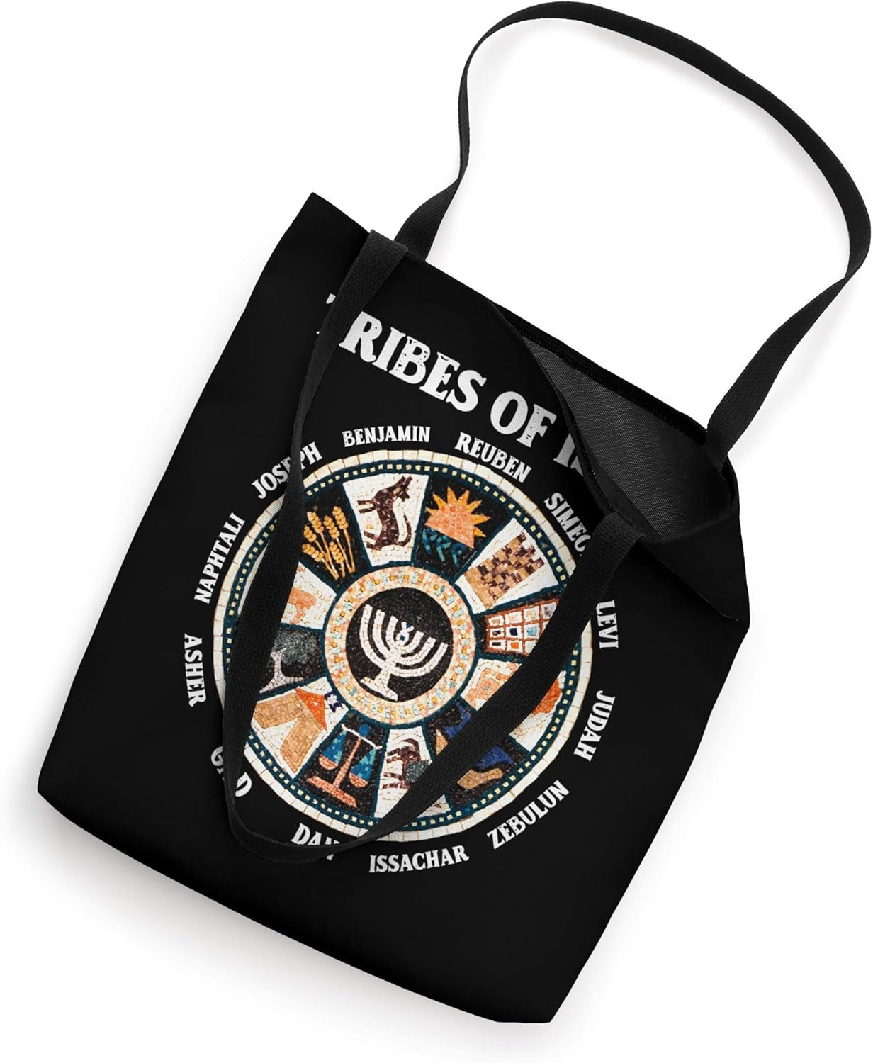 12 Twelve Tribes of Israel Hebrew Israelite Judah Jerusalem Tote Bag