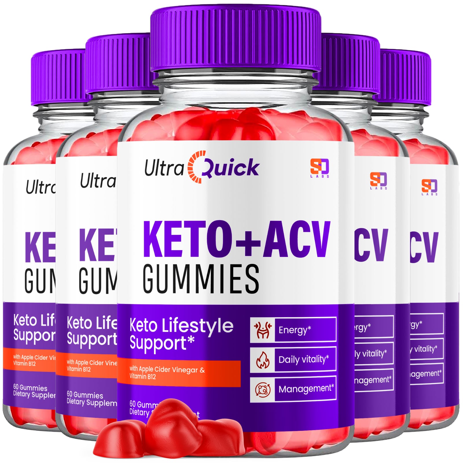 Ultra Quick Keto Gummies - Boost Energy, Vitality, and Daily Support (5 Pack)