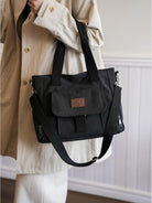 DOURR Canvas Cotton Crossbody Handbags Casual Shoulder Work Travel Tote Bag for Women