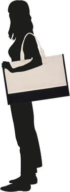VANESSA ROSELLA Beach Tote Bag XL Oversized Zipper and Inner Pockets