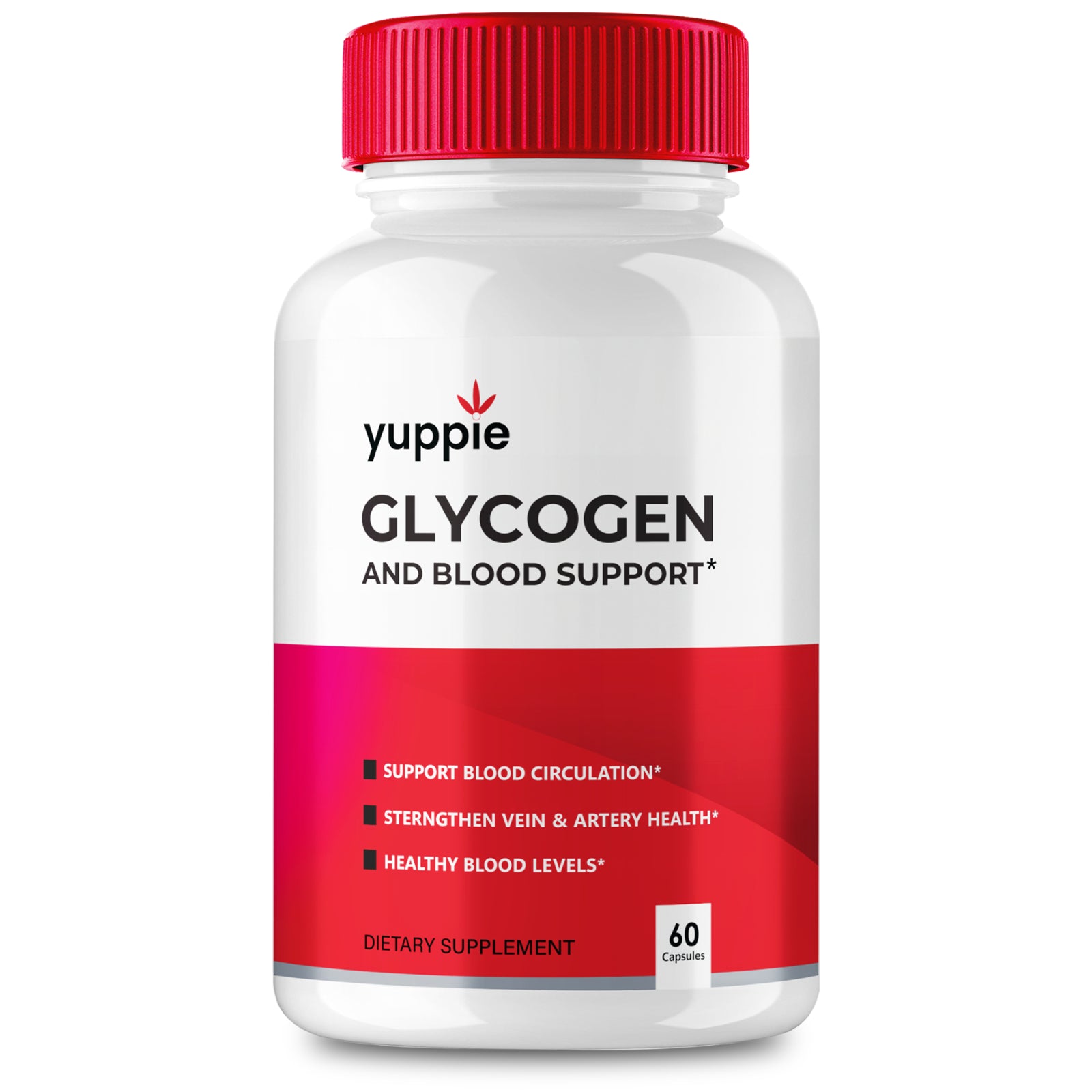 Yuppie Glycogen Blood Pills, Supports Healthy Blood Levels & Weight Loss 60Ct