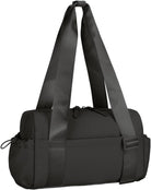 Urbanstand Mini Gym Bag for Women, 12 Inch Small Duffle Bag with Wet Compartment, Cute Gym Tote Bag for Girls Weekender Yoga Workout Work Dance, Black