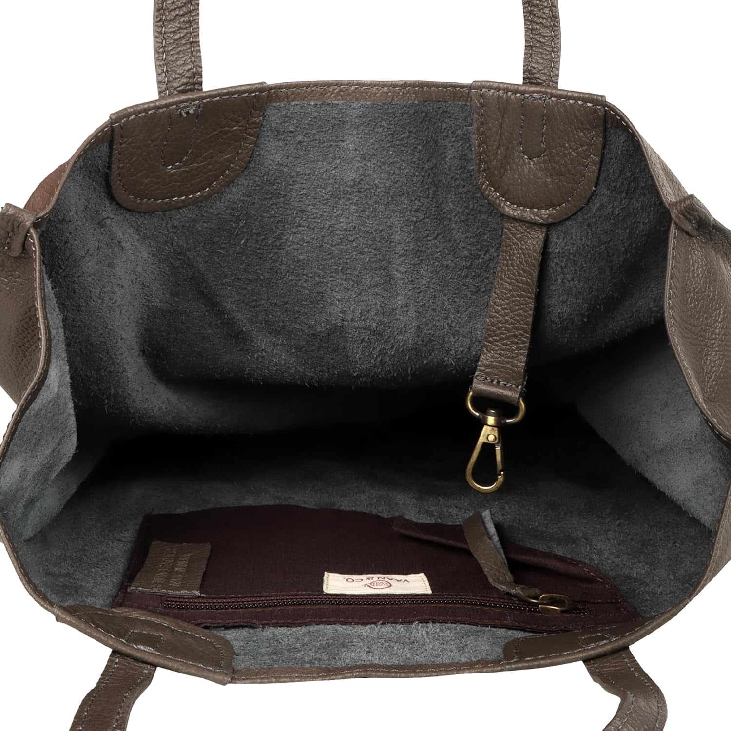 Vaan & Co. Tote – Upcycled Genuine Leather Shoulder Bag, Sustainable & Stylish Handbag for Everyday Use