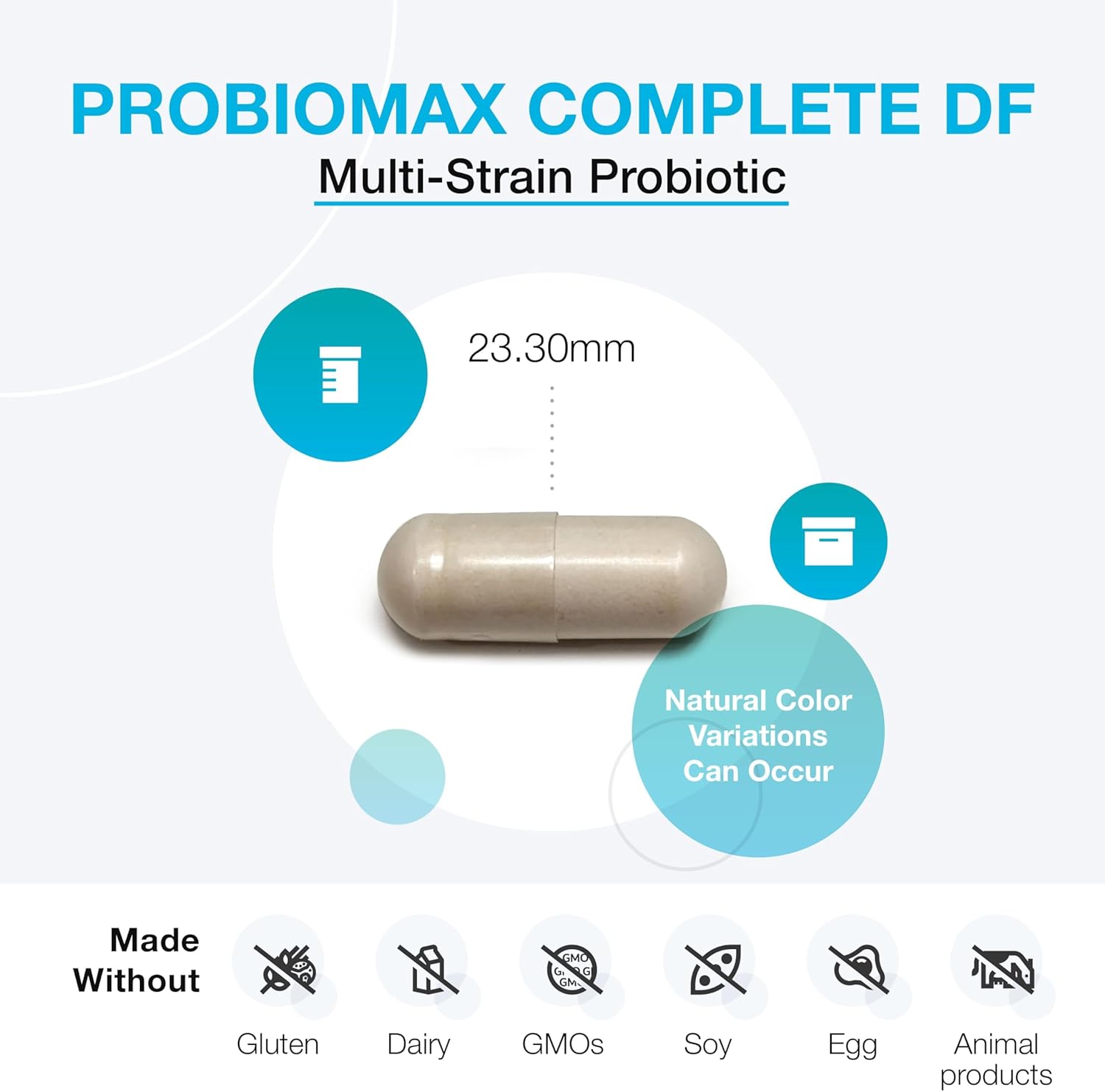 XYMOGEN Probiomax Complete 45B - 45 Billion CFU Probiotic Supplement - High Dose, Dairy Free Probiotics with Lactobacillus Acidophilus - Formerly Probiomax Complete DF (30 Capsules)