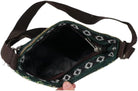2Pcs Vintage Elephant Embroidery Handbag Crossbody Bag, Personality Women Knitted Tote Shoulder Purse Canvas Bag