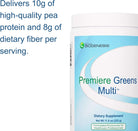Nutra Biogenesis Premiere Greens Multi - Superfood Protein, Fiber, Antioxidant, and Essential Nutrient Powder Supplement - 322 G