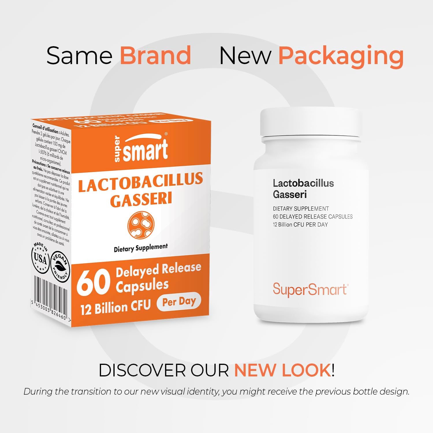 Supersmart - Lactobacillus Gasseri 12 Billion CFU per Day - Probiotic Supplement | Non-Gmo & Gluten Free - 60 DR Capsules (Delayed Release)