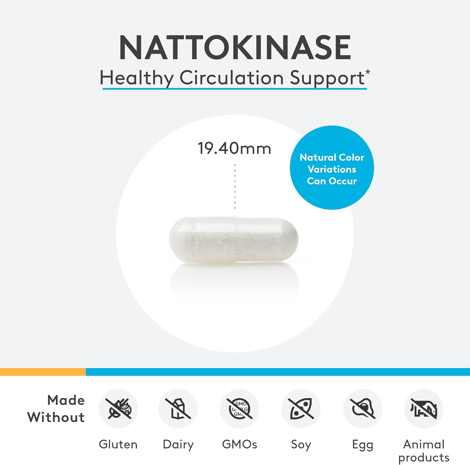 XYMOGEN Nattokinase - Nattokinase 2000 FU Blood Pressure Supplements - Heart Health, Circulation & Blood Pressure Support - Gluten Free, Vegan, Non GMO (60 Capsules)