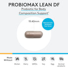 XYMOGEN Probiomax Lean - Probiotic Supplement to Support Gut Barrier Function - Bifidobacterium Animalis Subsp Lactis B420 - Formerly Probiomax Lean DF (30 Gastro-Resistant Capsules)