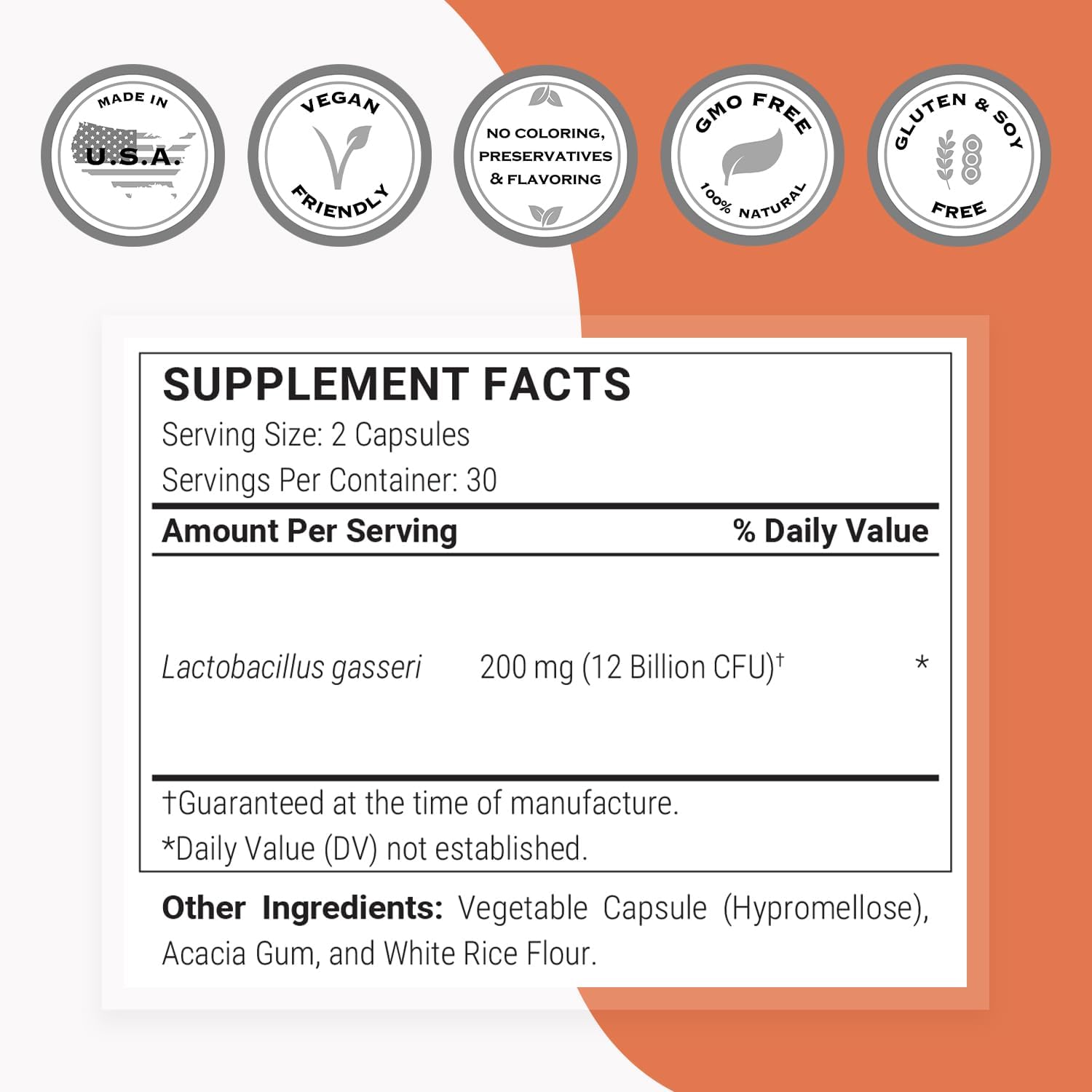 Supersmart - Lactobacillus Gasseri 12 Billion CFU per Day - Probiotic Supplement | Non-Gmo & Gluten Free - 60 DR Capsules (Delayed Release)