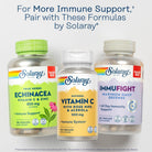 SOLARAY Buffered Vitamin C 500Mg - plus Rose HIPS and Acerola - Immune Support Supplement - Vegan, Lab Verified, 60-Day Guarantee - 100 Servings, 100 Vegcaps