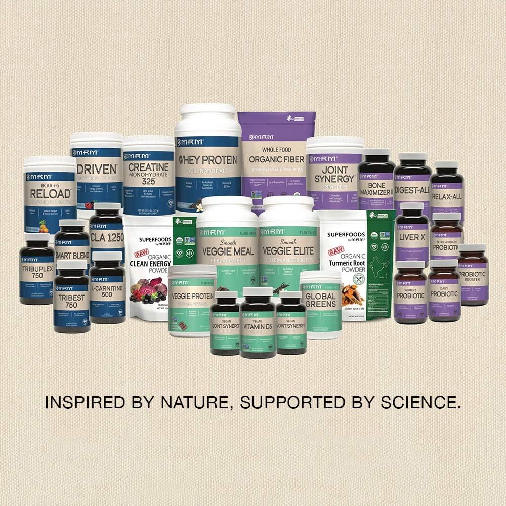 MRM Creatine Monohydrate 500, 1.1-Pound Plastic Jars (Pack of 6)